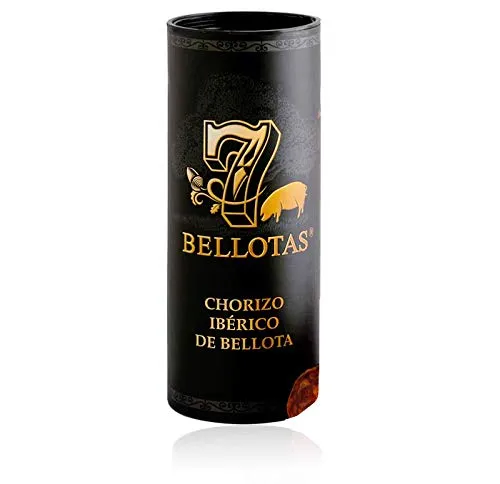 Chorizo Spagnolo 7 BELLOTAS® (Cular) BELLOTA Pata Negra (Chorizo IBERICO Bellota) Intero 1,1 Kg.