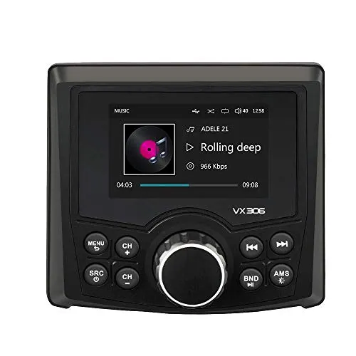 Ricevitore Digitale Multimediale DAB/DAB + FM con Bluetooth, Display a Colori TFT Da 3", Aux-IN/USB -IN per Audio, Film e Pthoto