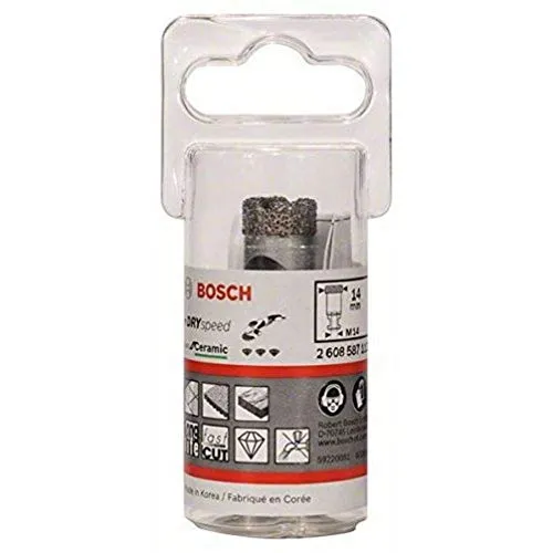 Bosch Professional 1x Fresa Diamantata Best for Ceramic Dry Speed, Foratura a Secco della Ceramica Dura, Ø 14 x 30 mm, Accessorio Smerigliatrice Angolare