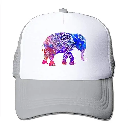 MASHRO Cappelli da Sole per Cappelli per Camionisti Sportivi Regolabili con Elefante Carino colorato da Baseball