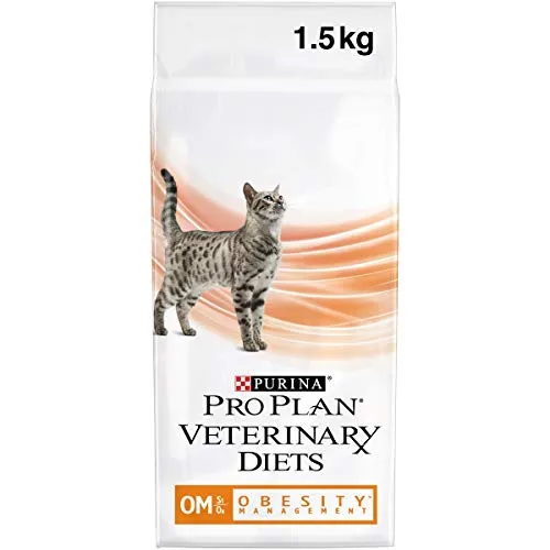 Purina Pro Plan Veterinary Diets Feline Om St/Ox Dieta Clinica per Gatti, asciutta, per la Gestione dell’obesità