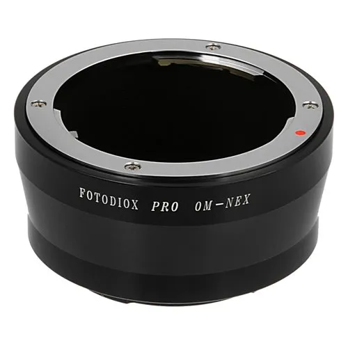 Fotodiox Pro Adattatore per Obiettivo Compatibile con Obiettivi Olympus OM (obiettivo del film) su Fotocamere con Attacco Sony E