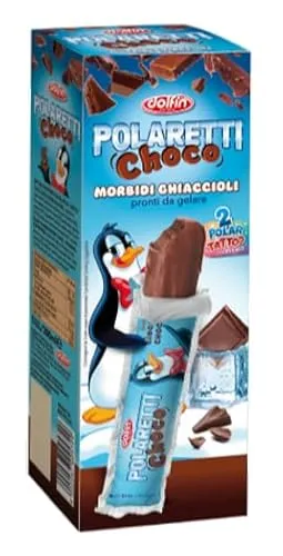 Dolfin Polaretti Choco Morbidi Giaccioli al Cioccolato Senza Glutine (Gluten Free) 200ml - Novità 2023