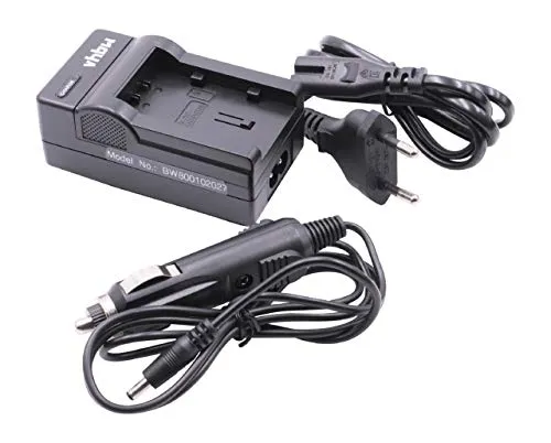 vhbw caricabatterie compatibile con JVC Everio GZ-E200, GZ-E200BEU, GZ-E205, GZ-E205BEU batterie di videocamera, reflex - Stazione di ricarica
