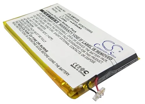 TECHTEK batterie compatibile con [Samsung] YP-P3, YP-P3CB/XSH, YP-P3JCB/XAA, YP-P3JCS/XAA 16G, YP-P3JCS/XAA 8G, YP-P3JEB/XAA, YP-P3JES/XAA sostituisce 9030703865, per FA905502AA FBA
