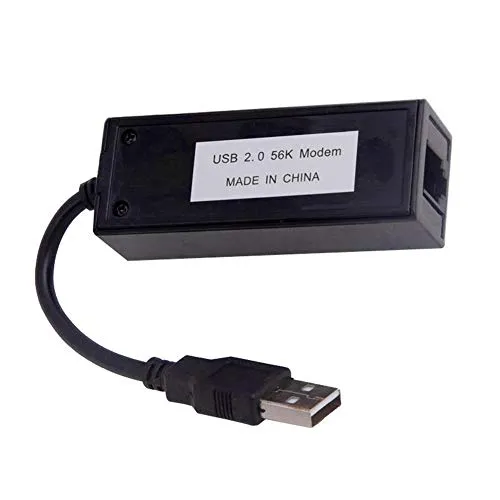 Starmood - Modem USB 56K Fax Esterno V.92 V.90 Dial Up Voice Data per Windows XP WIN7