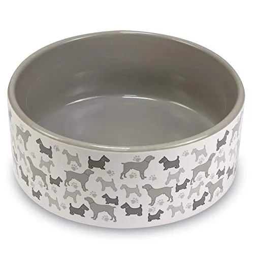 ARQUIVET Ciotola in Ceramica "Cani" - Ciotola per Cani e Gatti - 16 cm