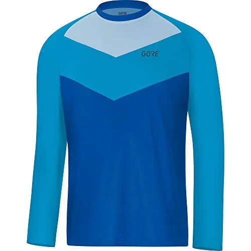 GORE WEAR C5 Maglia a Maniche Lunghe da Ciclismo per Uomo, S, Blu