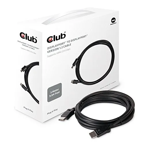 Club 3D DisplayPort 1.2 4 K60hz UHD Cavo 3 Metri Spina/Spina