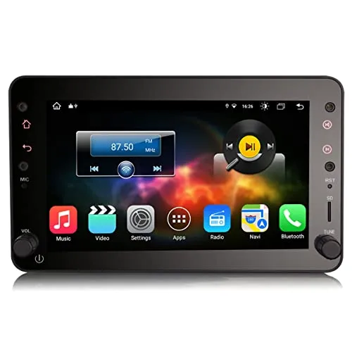 Erisin 8-Core Android 12 Autoradio Navigatore GPS per Alfa Romeo Brera Spider 159 Sportwagon 7 Pollici IPS Touch Screen Integrato Wireless CarPlay Android Auto Bluetooth A2DP DSP DAB+ 4G WiFi 64GB ROM