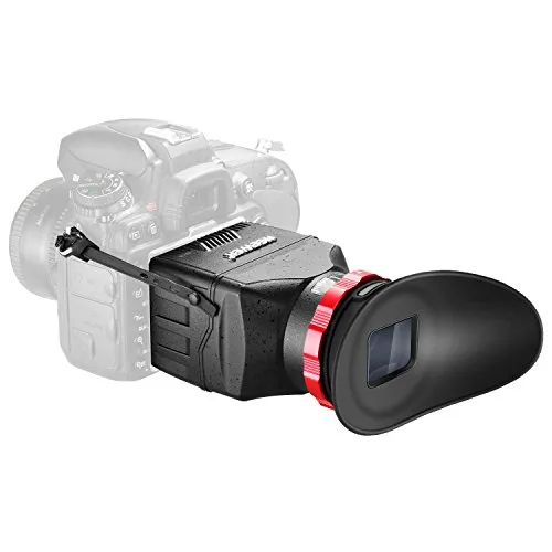 Neewer 3-in-1 Mirino Ottico Professionale S7 – Usato come Protezione di Schermo, Parasole & Visore da Ingrandimento 3X per Nikon D4 D5 D810 & Altre Reflex Digitali con Schermo LCD 3 Pollici