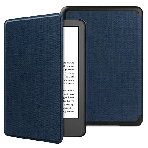 VOVIPO Custodia protettiva Slimshell per nuovissimo Kindle 6 pollici (11a generazione, versione 2022), non si adatta a Kindle Paperwhite e Kindle 2019-Navy