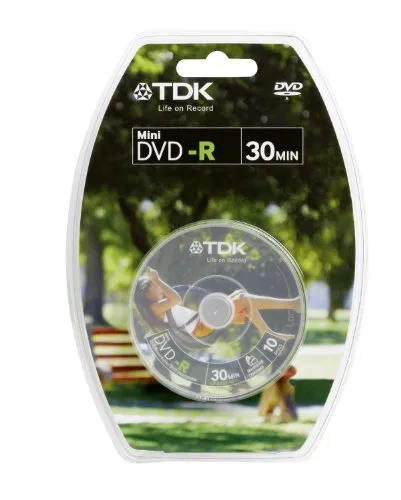TDK DVD-R 1.4GB 8 CM - Confezione da 10