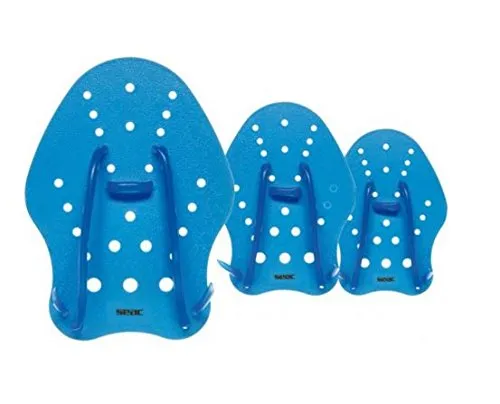 SEAC Hand Paddle, Palette per Allenamento al Nuoto in Piscina e in Mare Unisex Adulto, Blu, L