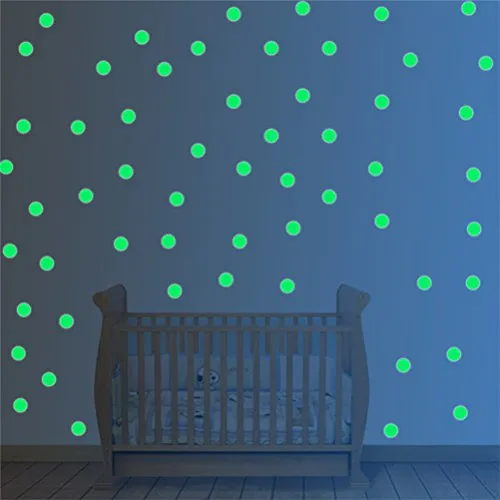 WOWOSS 253 Punti Adesivi Murali Stelle Luminose per il Muro e il Soffitto Decorazioni Divertenti per la Camera da Letto con la Luna, Glow In The Dark Stars