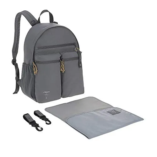 Lässig 1103030236, Borsa Fasciatoio Zaino/Casual Urban Backpack Grigio - 646 g