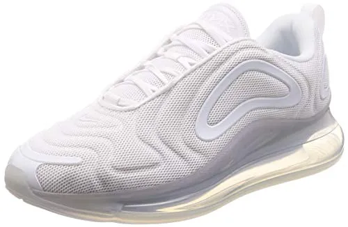 Nike Air Max 720 Men's Shoe, Scarpe da Corsa Uomo, White/White-Mtlc Platinum, 43 EU