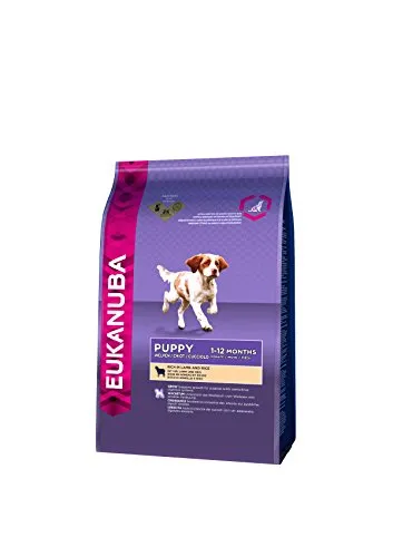 Eukanuba Puppy - Alimento Completo per Cani Cuccioli di Taglia Toy (1-12 Mesi), Crocchette con Pollo, Agnello e Riso- 2.5 Kg