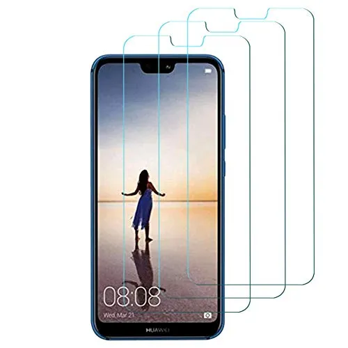 Hanbee Pellicola Vetro Temperato per Huawei P20 Lite Pellicola Protettiva per P20 Lite, [3-Pezzi] 3D Copertura Completa, HD Trasparenza, Compatibile con Cover, Anti-Graffi