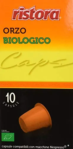 60 cialde capsule ORZO BIOLOGICO BIO RISTORA COMPATIBILI MACCHINE NESPRESSO (6 X 10pz)