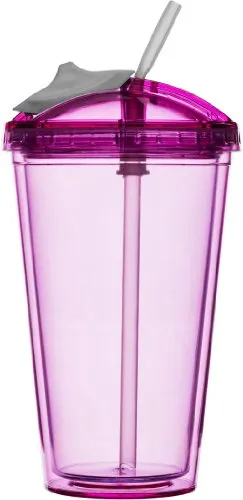Sagaform - Bicchiere da frullato, Colore: Rosa