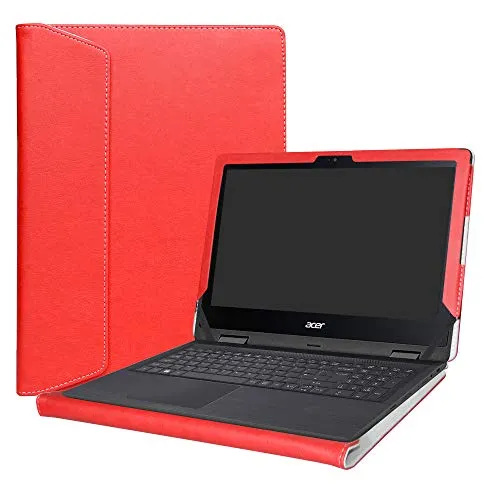 Alapmk Specialmente Progettato PU Custodia Protettiva in Pelle per 11.6" Acer Spin 1 11 SP111-32N Series Notebook(Non compatibili con Spin 1 SP111-31 SP111-31N SP113-31 Series),Rosso