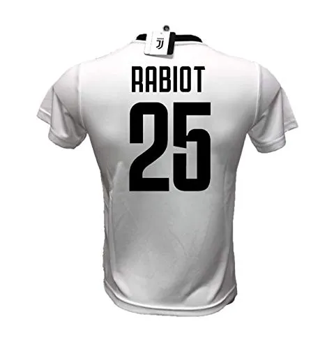 DND di D'Andolfo Ciro Maglia Calcio bianconera Rabiot 25 Replica autorizzata 2019-2020 Taglie da Bambino e Adulto (S (Adulto))