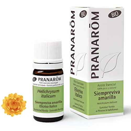 Pranarom - Olio essenziale giallo Bio - Sumità Florida - 5 ml Siempreviva, 10 ml