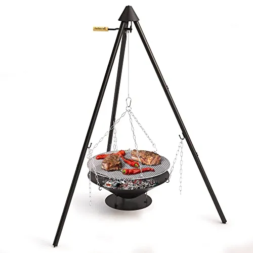 barbecook Barbecue a treppiede, Barbecue Portatile con Borsa di Trasporto Inclusa, 60x60x166cm