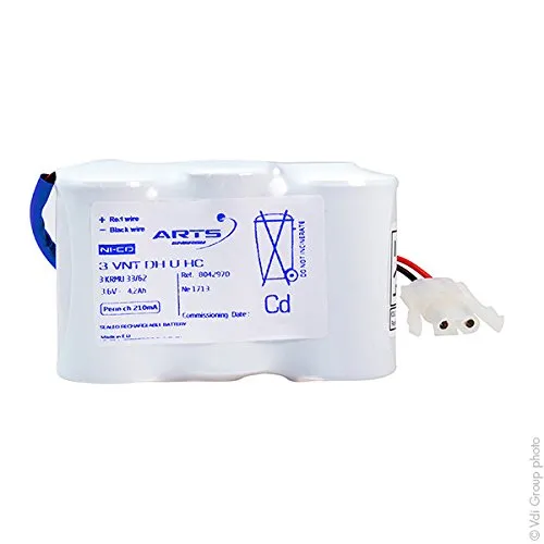 Arts Energy - Batteria lampada d'emergenza 3 VNT DH U 3.6V 4000mAh