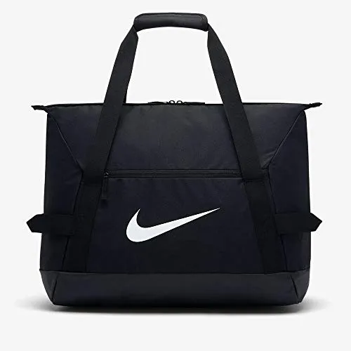 Nike Academy Team M Duff Borsone, Unisex – Adulto, Black/Black/White, Taglia Unica