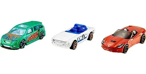 Hot Wheels - Confezione da tre macchinine, veicoli classici ed esclusivi in scala 1:64 da collezionare, linee autentiche e decorazioni mozzafiato, giocattolo per bambini, 3+ anni, K5904