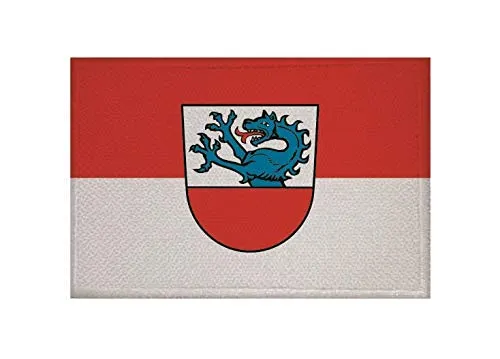 U24 Toppa da cucire con bandiera del Neumarkt-Sankt Veit, 9 x 6 cm