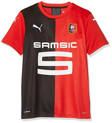PUMA Srfc Home Shirt Jr Replica, Maglia Calcio Bambino, Red/Black, 176