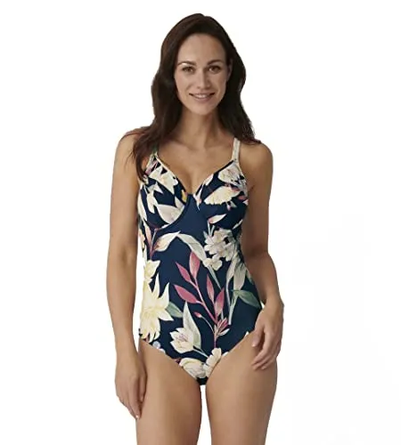 Costume Donna Intero Contenitivo Triumph Ferretto No Coppa Botanical Leaf OW 02