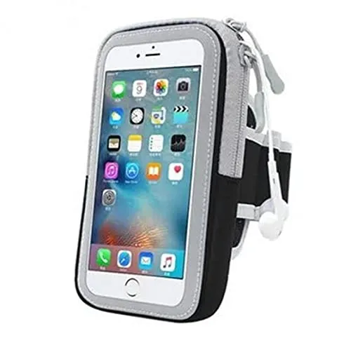 Porta Cellulare da Corsa, Portacellulare per Correre Sweatproof Fascia da Braccio Running Universale 6,5 Pollici Adatto per Xiaomi, Samsung, Huawei, iPhone con Tasca per Chiavi, Denaro ECC.