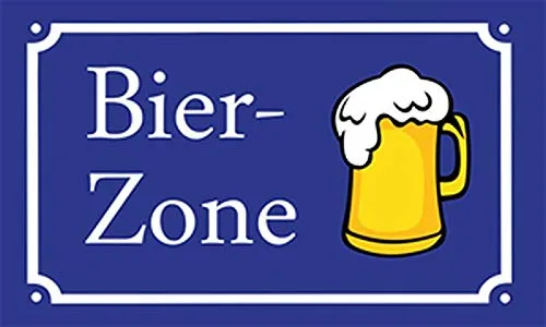 Fanshop Lünen Bandiera, bandiera della birra, brocca di birra, birra, zona 90 x 150 cm, bandiera con occhielli