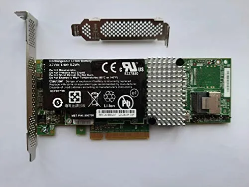 LSI 9750-4i Scheda controller RAID PCI Express SATA + SAS a 4 porte 6Gb/s + kit unità di backup batteria