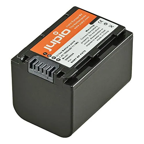 Jupio VSO0024 Batteria per Sony NP-FH70, Nero