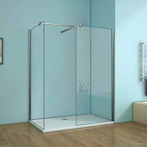 Due Walk-in: Uno 60x200cm, L'altro 70x200cm; Due Barre stabilizzatrici tagliabili 90cm; Piatto doccia 120x80cm