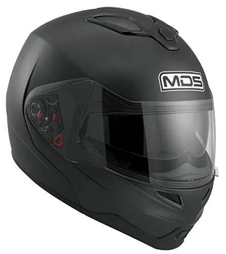 AGV MDS Casco Moto Md200 E2205 Solid, Flat Black, L