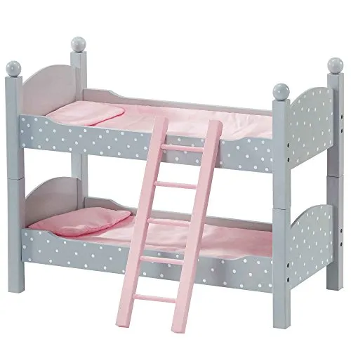 Letto a Castello Legno mobili Bambole 45 cm Gioco Ruolo Olivia's World TD-0095AG