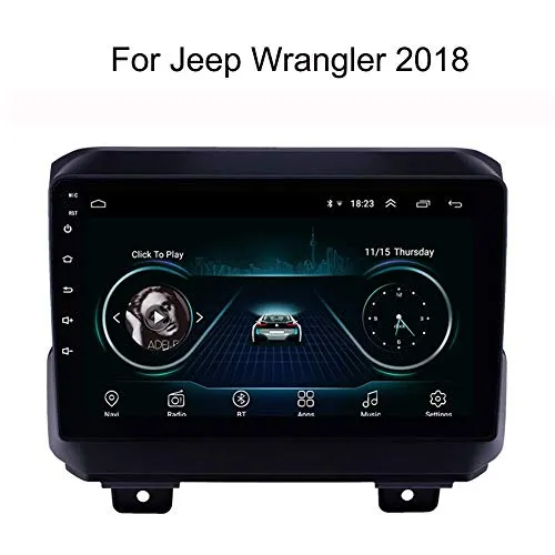 SADGE 9 Pollici Sistema di Navigazione Radio Stereo Car GPS Navi 2 DIN Android con Bluetooth WiFi Touchscreen Auto Lettore - per Jeep Wrangler 2018