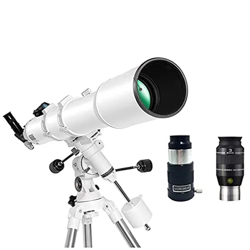 SENWEI Telescopio astronomico Grande 102 mm per Professionisti ，Rifrattore Spaziale Ultra-Trasparente per Bambini Monoculare da Viaggio per Adulti Monoscopio per Bambini  Bianco ，E (D)