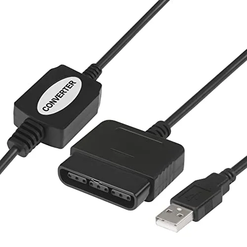 DIGIFLEX - Adattatore convertitore controller di gioco USB compatibile con PS2 per Sony PS3