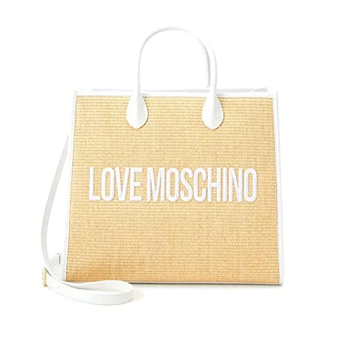 Love Moschino JC4318PP0GKN1, Borsa a Mano, Donna, Bianco, Taglia unica