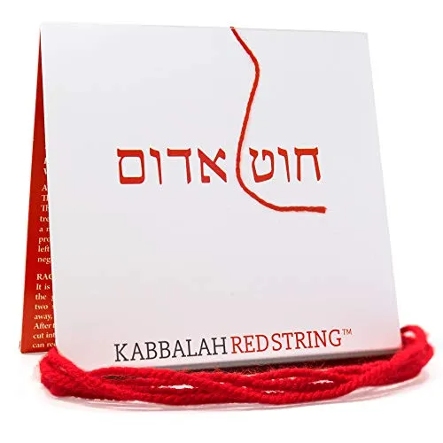 La stringa di Kabbalah ORIGINALE da Israele Pacchetto di Bracciale di Kabbalah ROSSO STRING - Corda rossa da 150 CM per un massimo di SEVEN Braccialetti anti-malocchio - Istruzioni incluse!