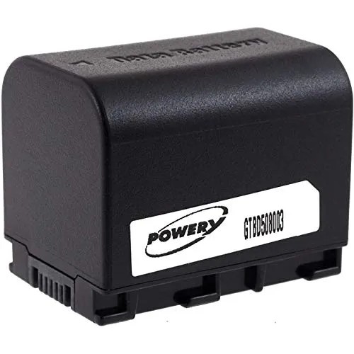 POWERY Batteria per videocamera JVC Modello BN-VG108E (Presa Rettangolare)