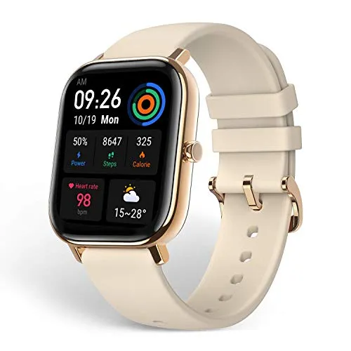 Amazfit GTS Smartwatch Orologio Intelligente Fitness Impermeabile 5 ATM Durata Batteria Fino a 14 Giorni con GPS, 12 Modalità Sportive, Display del Quadrante in Vetro 3D Contapassi per Sport