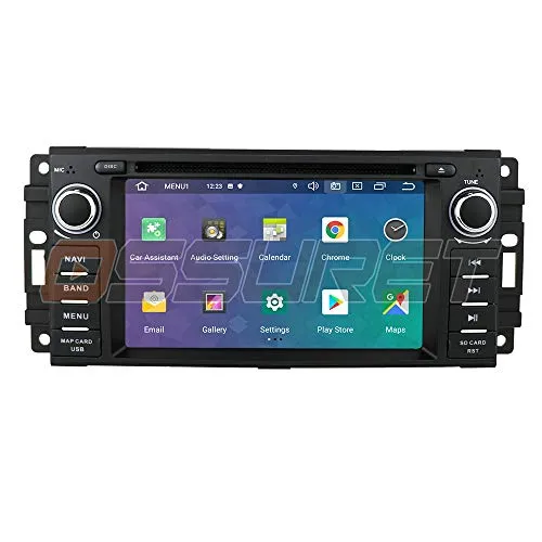 Navigazione GPS per radio stereo per auto Android 10 con touch screen da 6,2 pollici Mirror-link Bluetooth WiFi 4G USB DVR SWC RDS adatto per Chevrolet/Chrysler/Jeep/Dodge